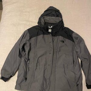 The North Face 3/4  Ski/Snowboard Shell and Fleece Liner - Grey/Black XL